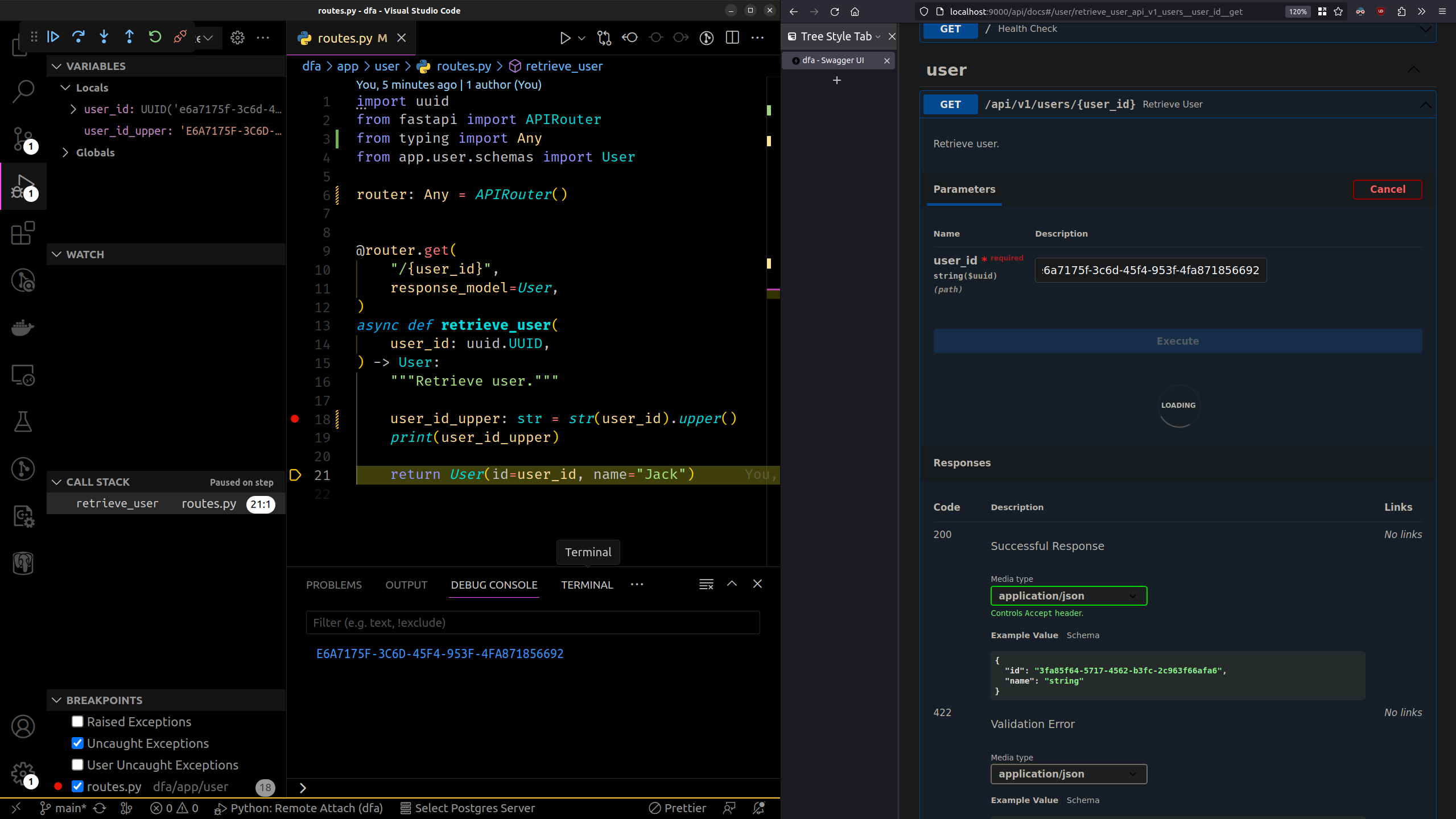 vscode debugger.